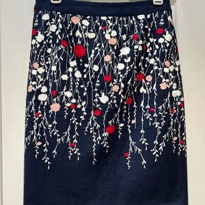 Boden floral PIQUE vine skirt size 6